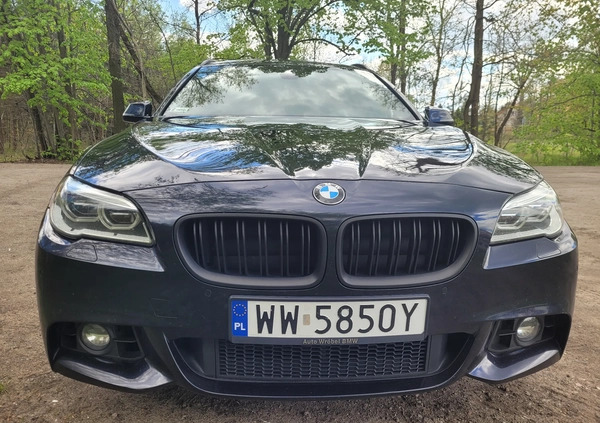 BMW Seria 5 cena 105550 przebieg: 158000, rok produkcji 2016 z Warszawa małe 379